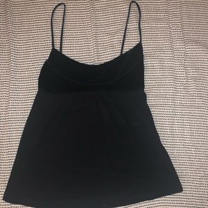 Velvet topped tank top